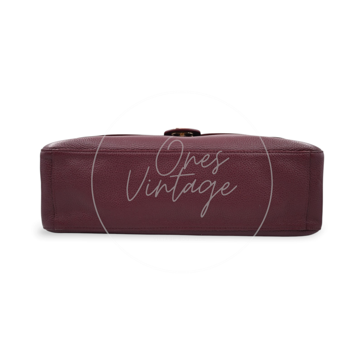 Chanel Maxi 38cm Flap Bag GHW Burgundy Series UC