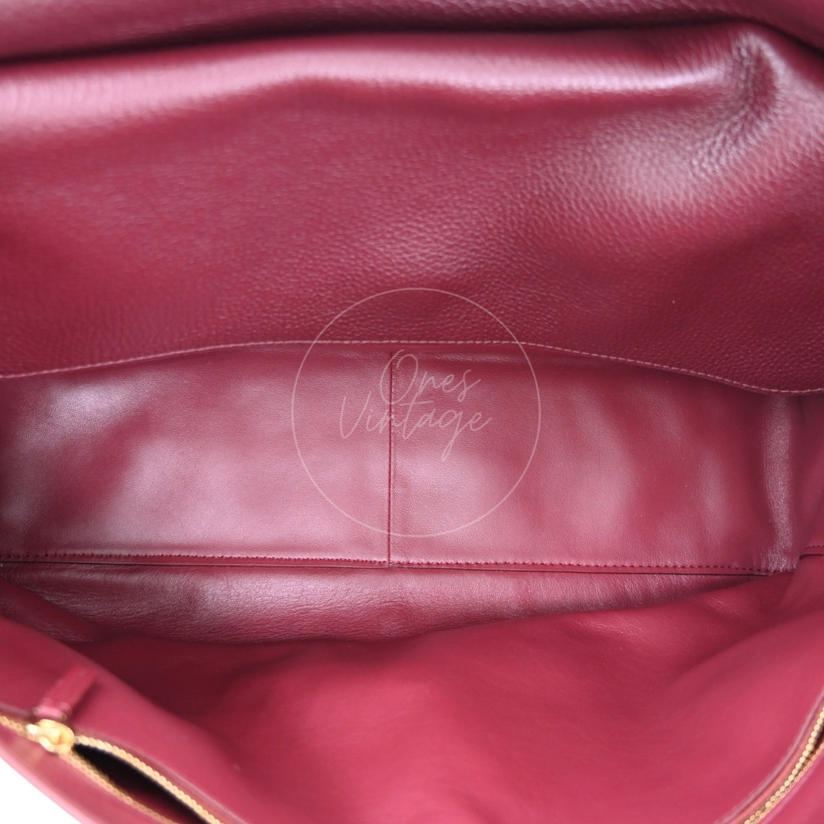 Chanel Maxi 38cm Flap Bag GHW Burgundy Series UC