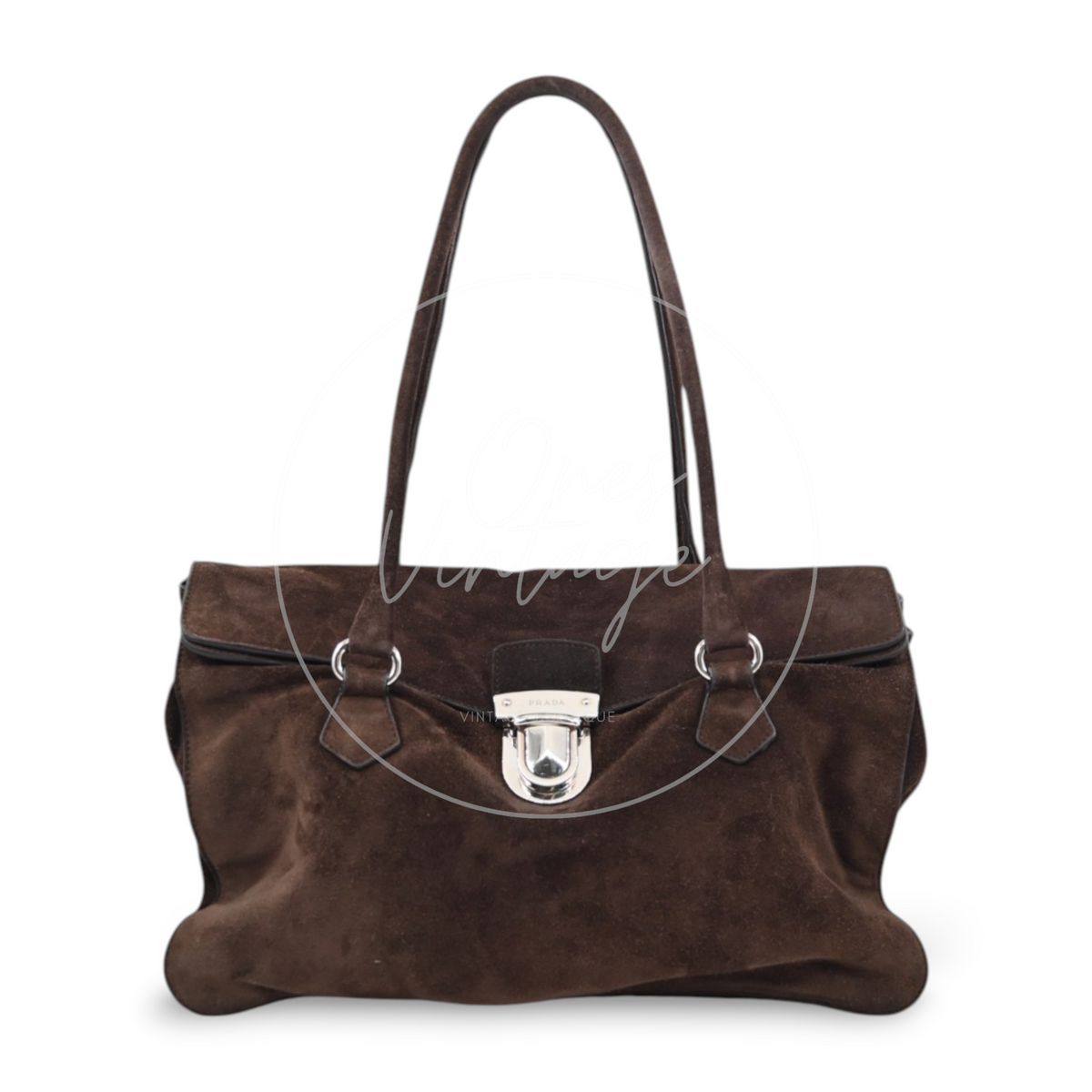 Prada Camosicio Suede Easy Shoulder Bag