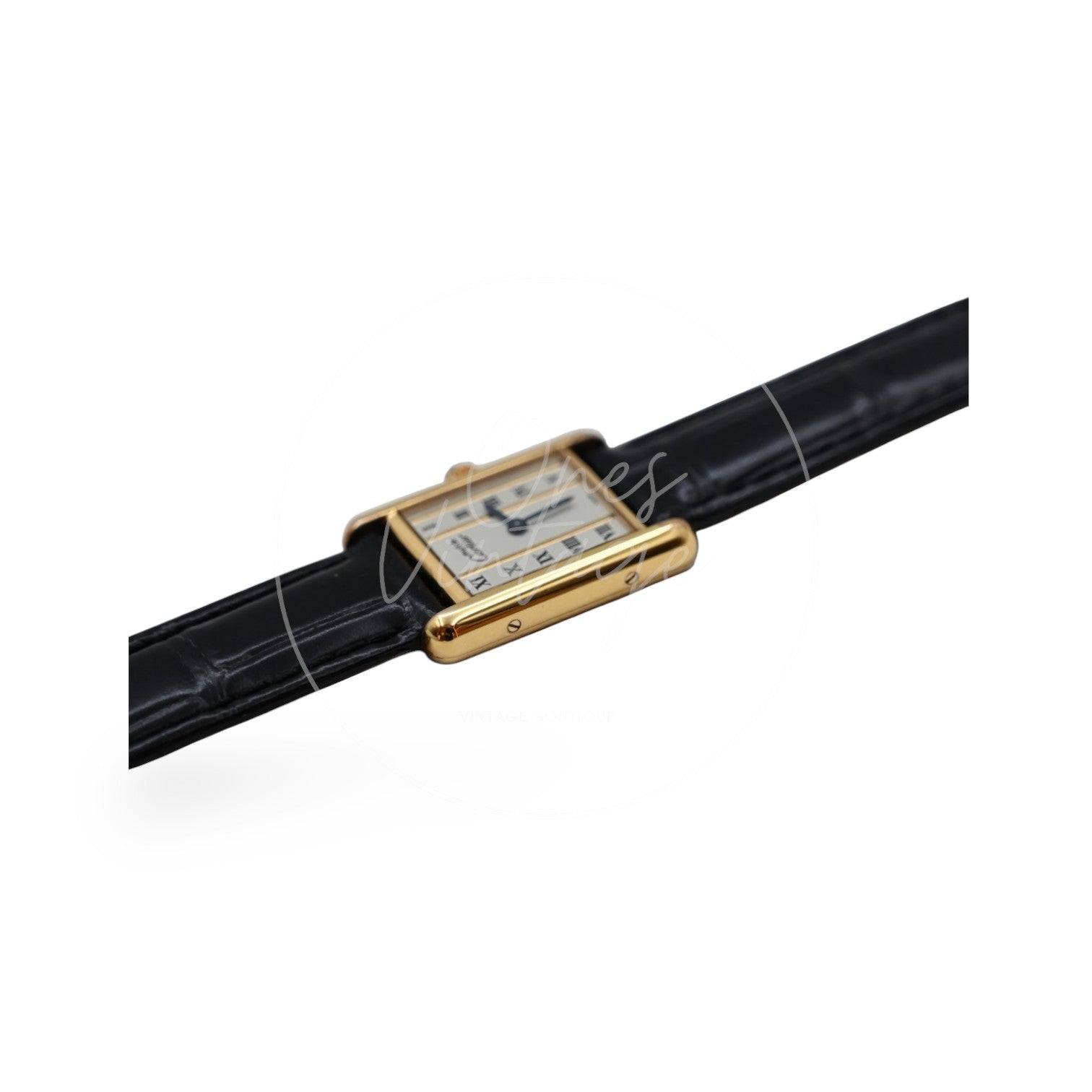 Cartier Must De Tank Quartz Ivory Columm Roman Dial