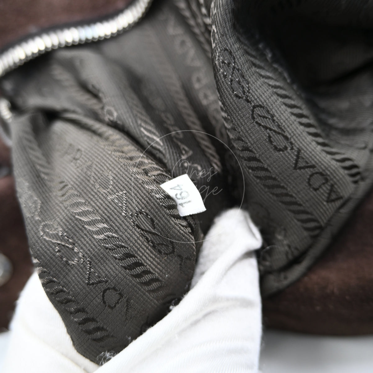Prada Camosicio Suede Easy Shoulder Bag