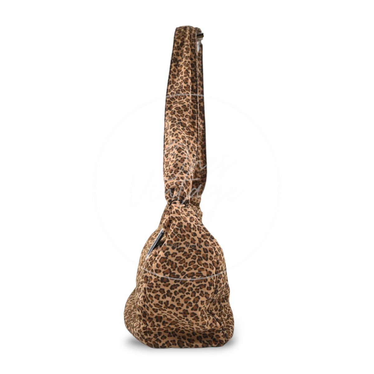 Bottega Veneta Leopard Nylon Hobo Bag