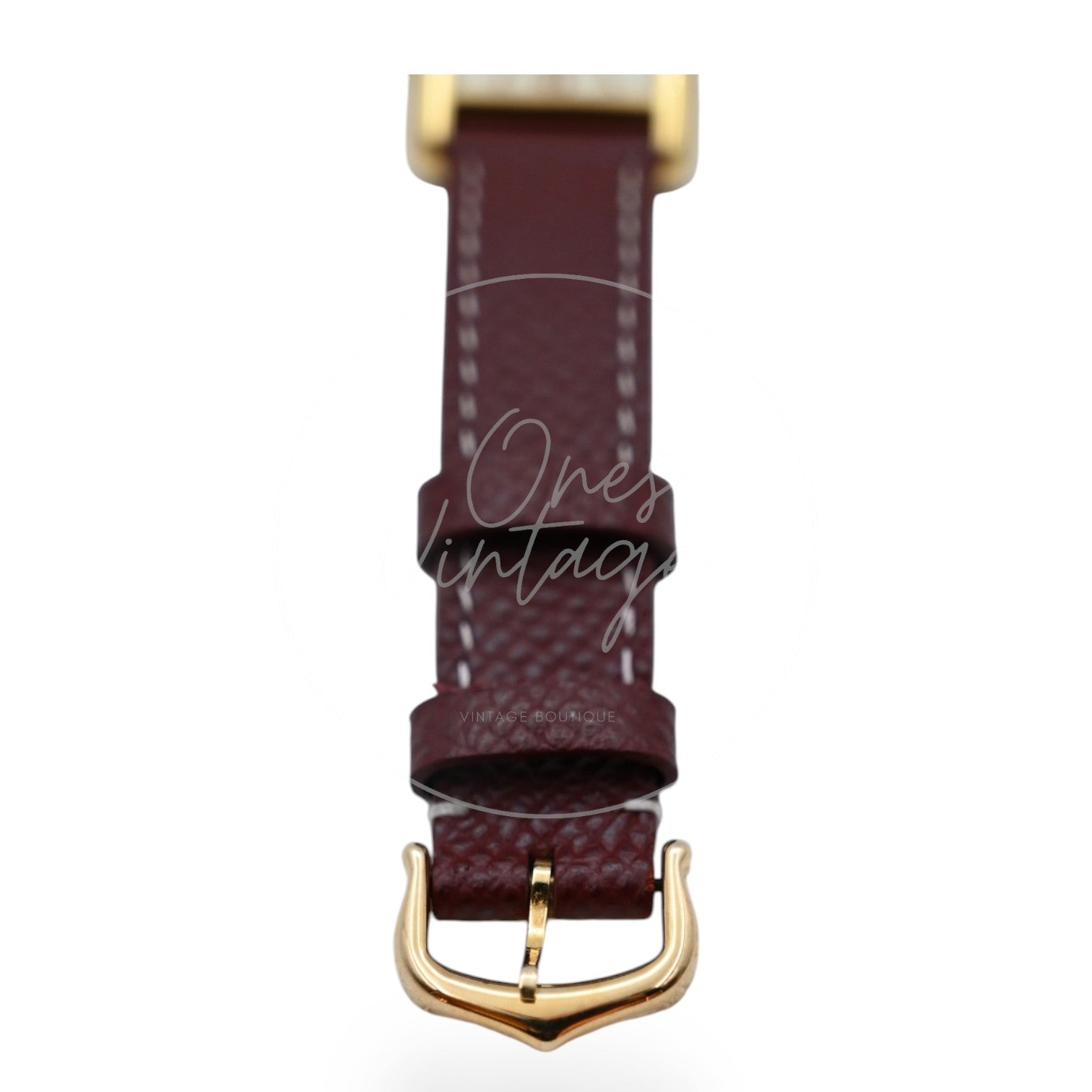 Cartier Tank Quartz 366001 Maroon