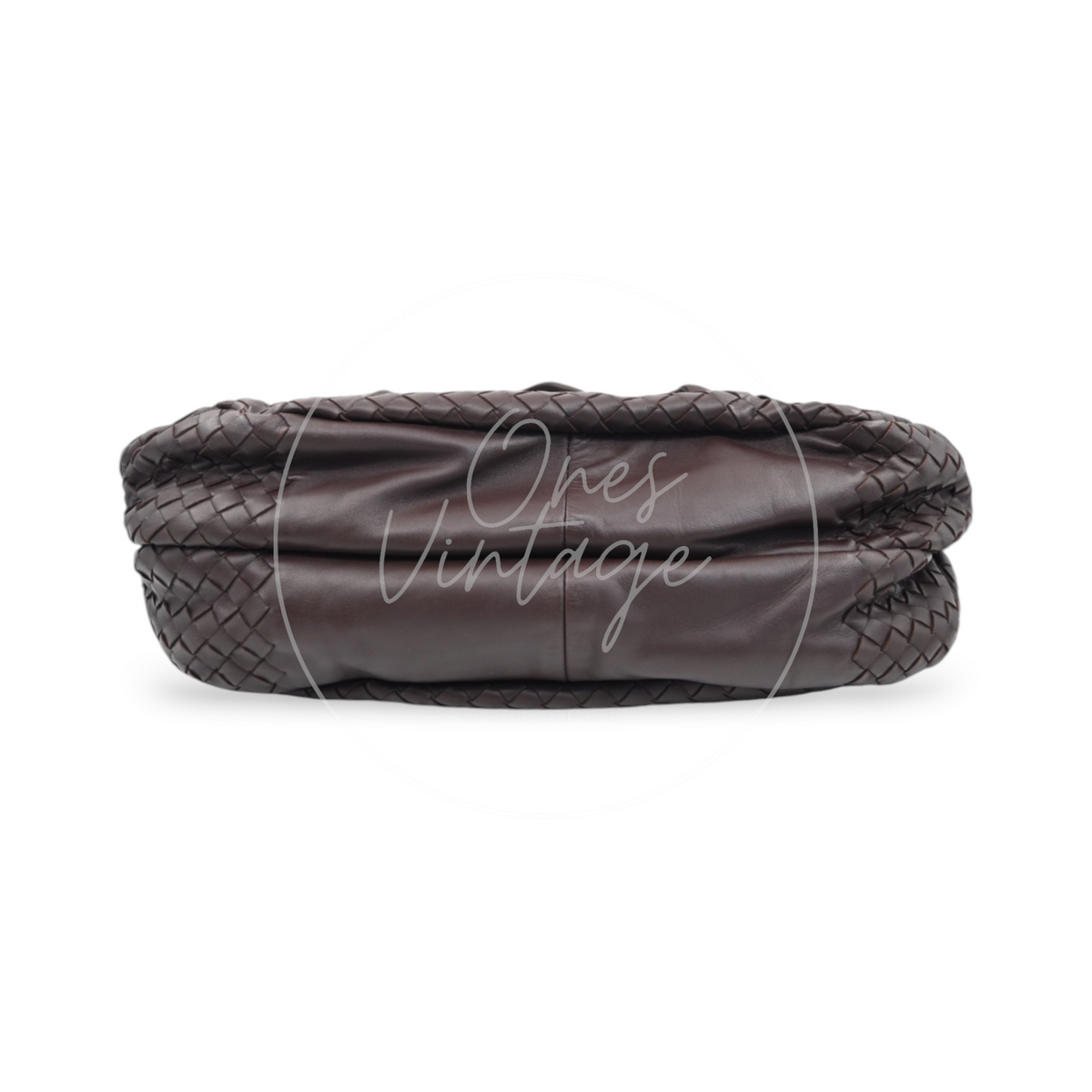 Bottega Veneta Ebeno Woven Campana Bag