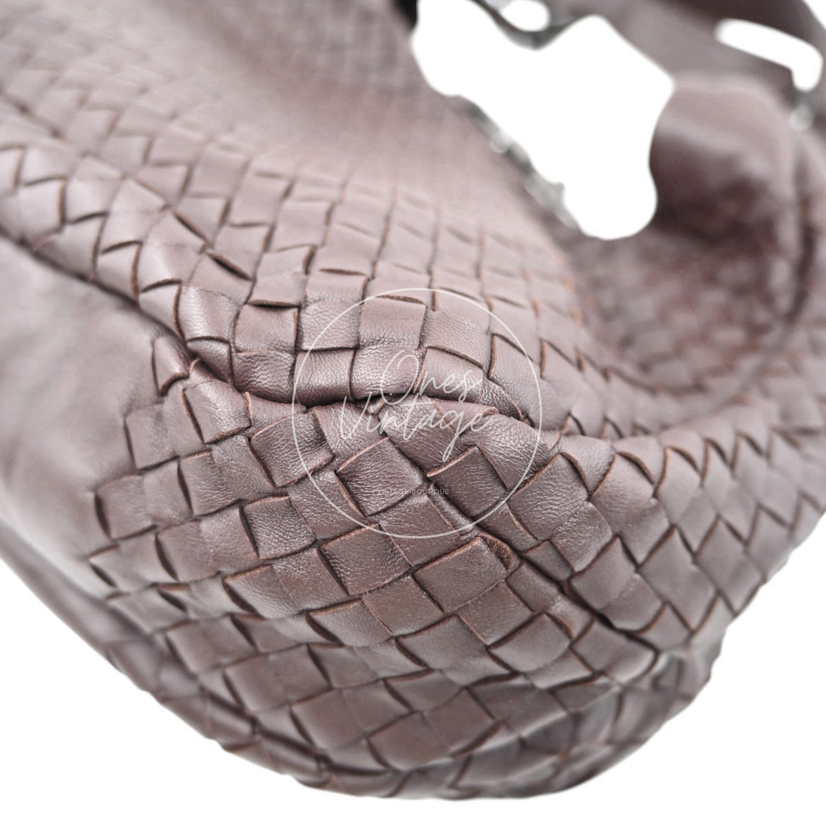 Bottega Veneta Ebeno Woven Campana Bag