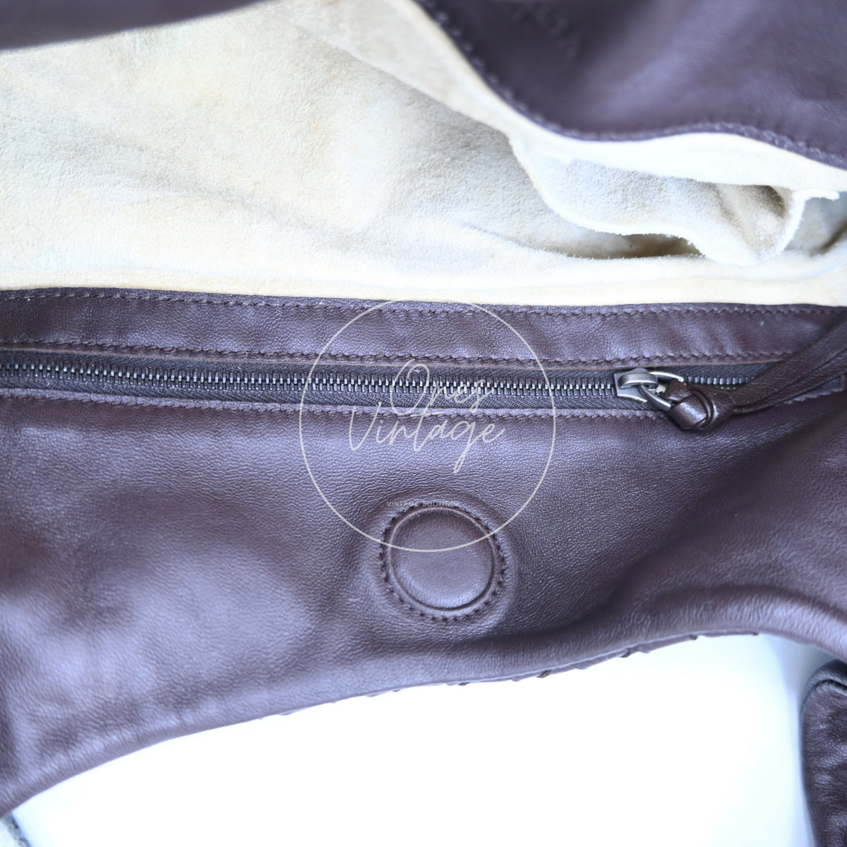 Bottega Veneta Ebeno Woven Campana Bag