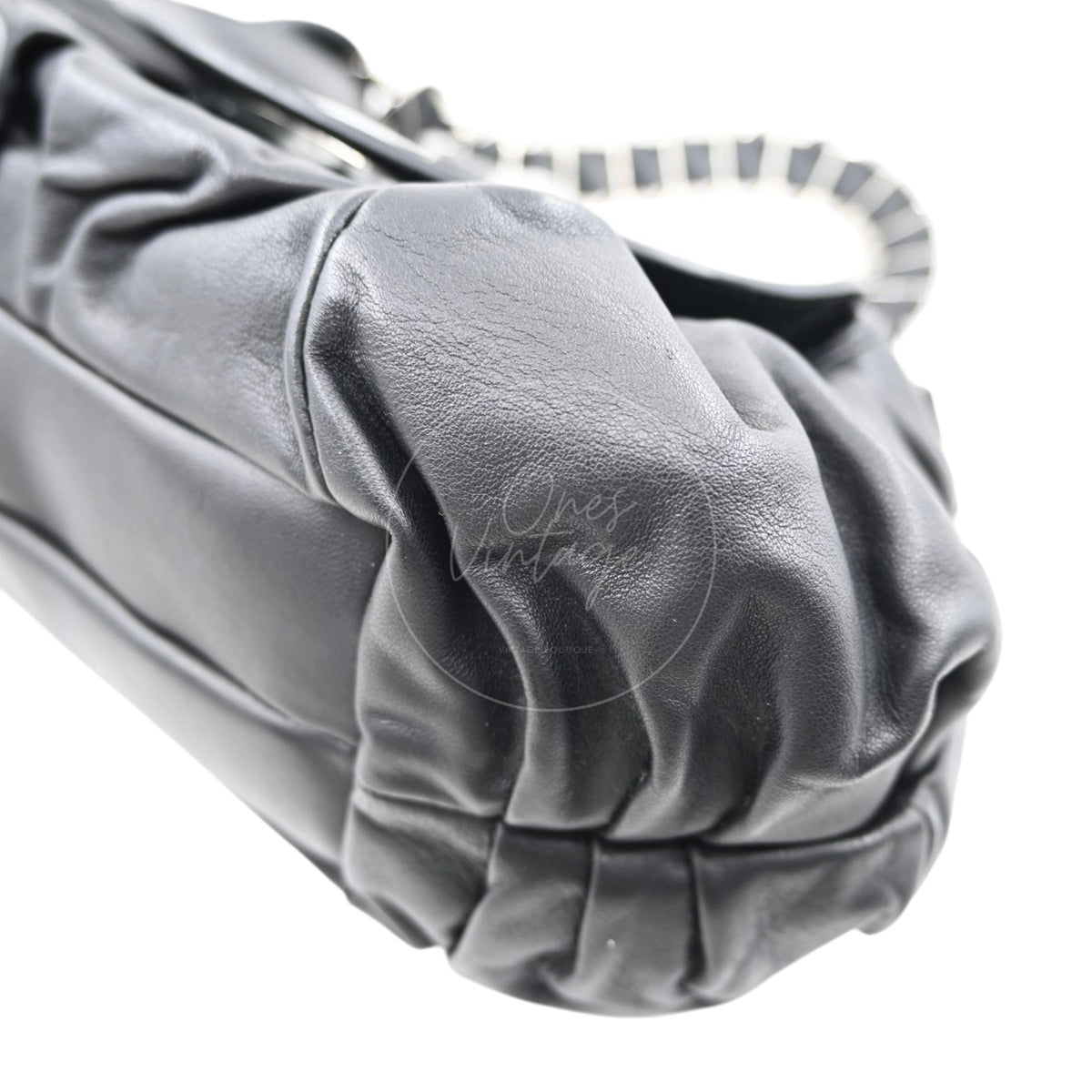 Christian Dior 32 Lambskin Jazz Club Shoulder Bag SHW Black