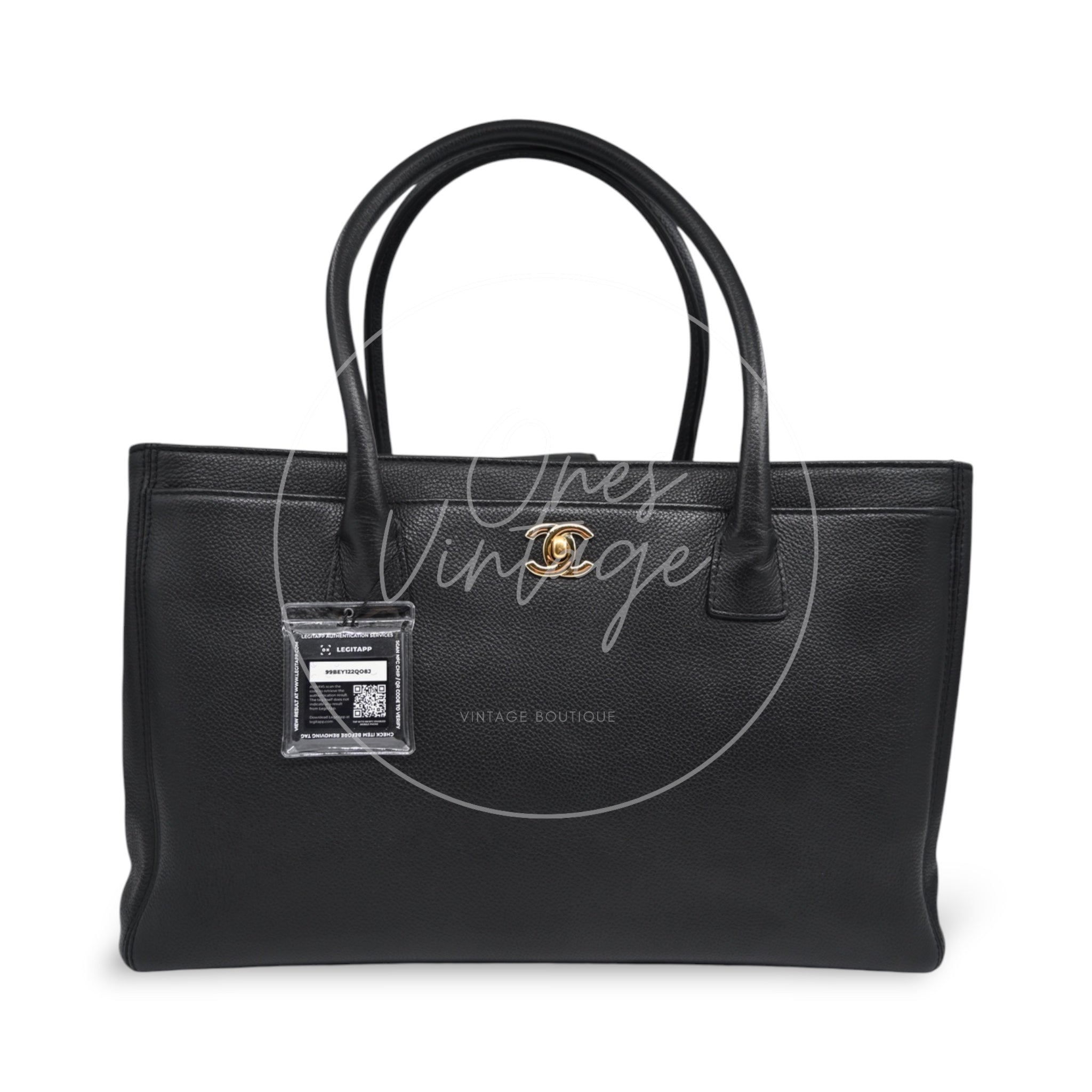 Chanel Cert Medium GHW Black Series 17