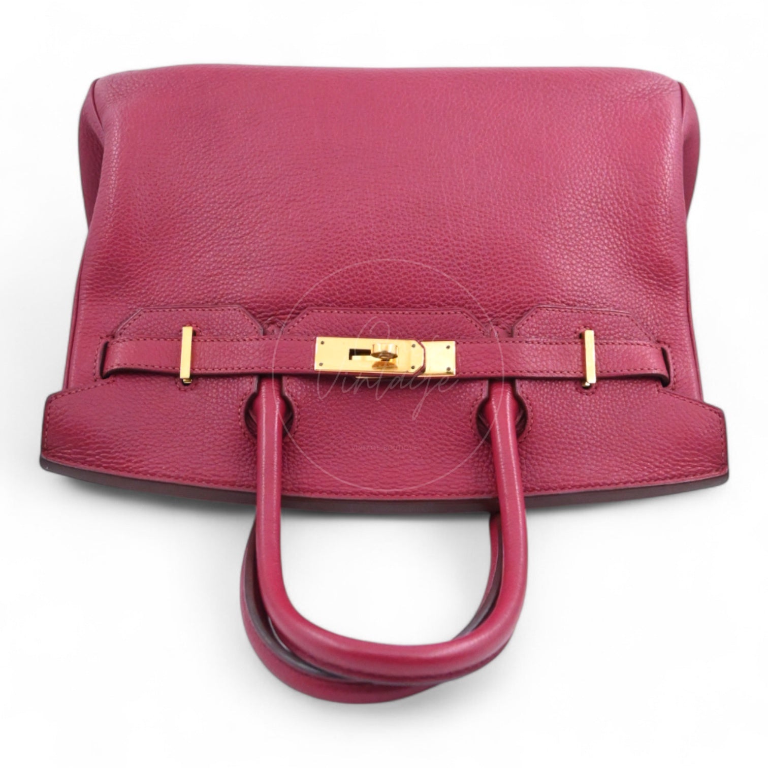 Hermes Birkin 30 Togo GHW Rouge H square O