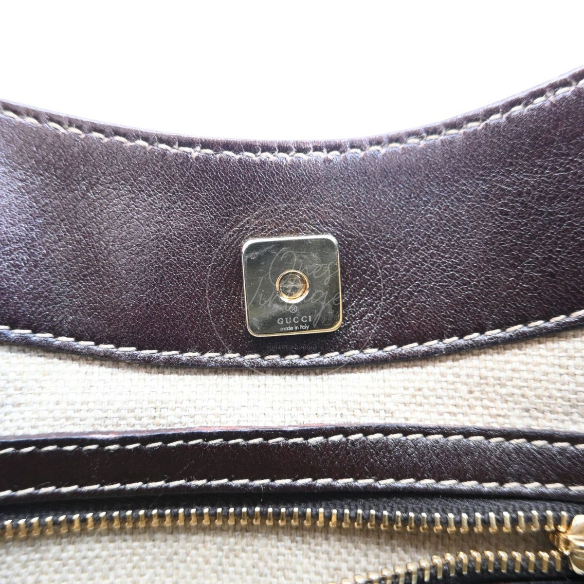 Gucci Zebra Print Pony Hair Hasler Horsebit Hobo Bag GHW Brown