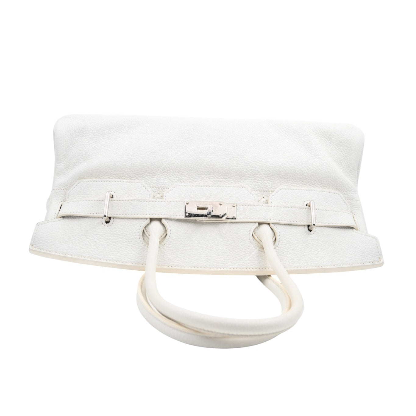 Hermes Shoulder Birkin PHW White Square N