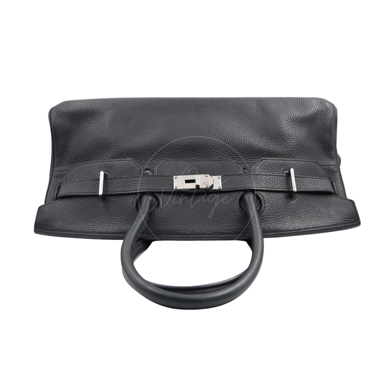 Hermes Shoulder Birkin PHW Black Square H