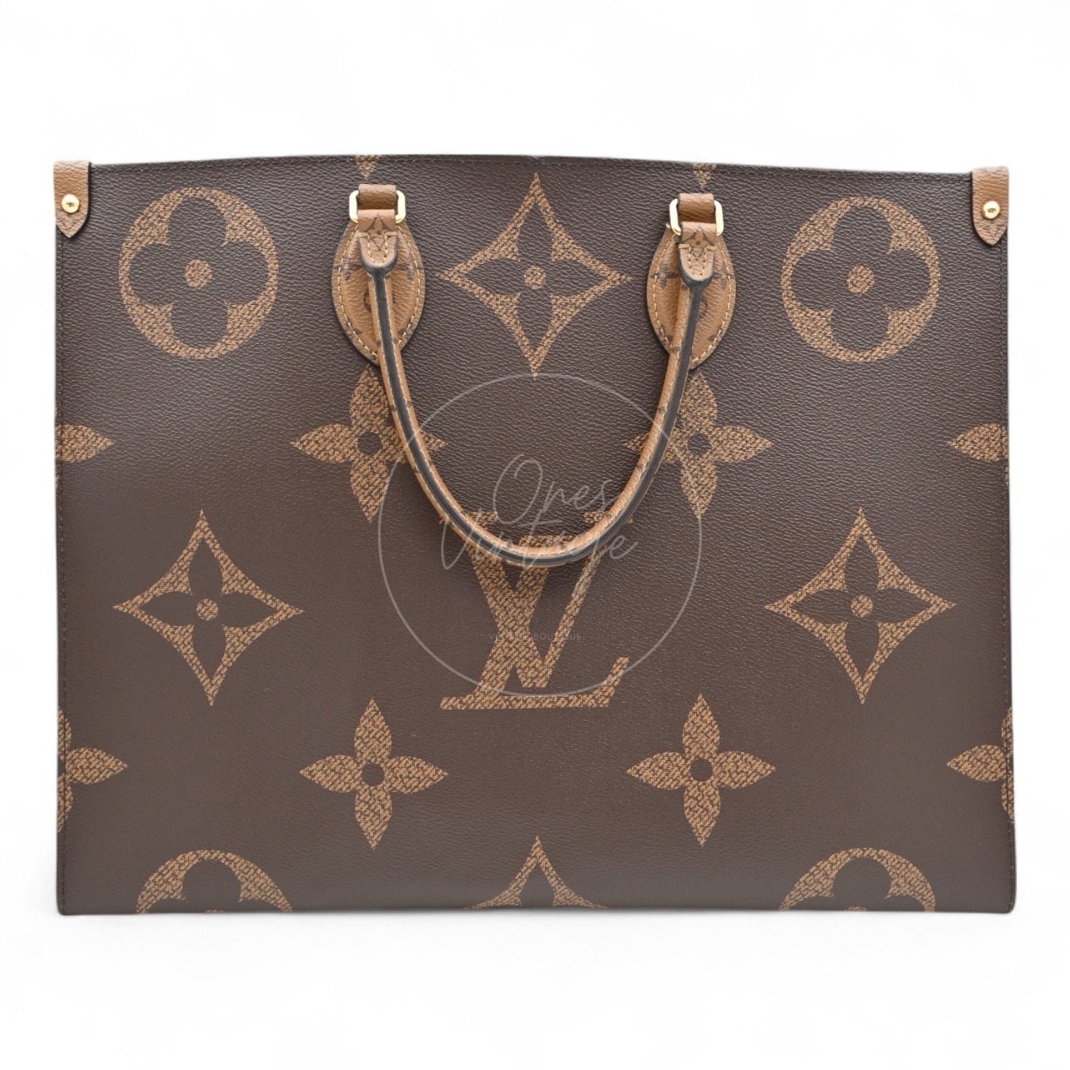 Louis Vuitton M45320 OnTheGo GM&Monogram 2Way Bag Brown
