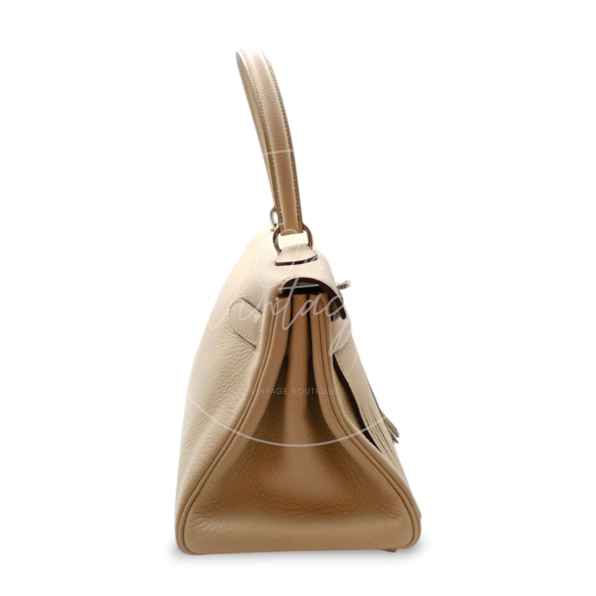 Hermes Kelly Shoulder Fringe PHW 3C Parchemin Square M deposit link