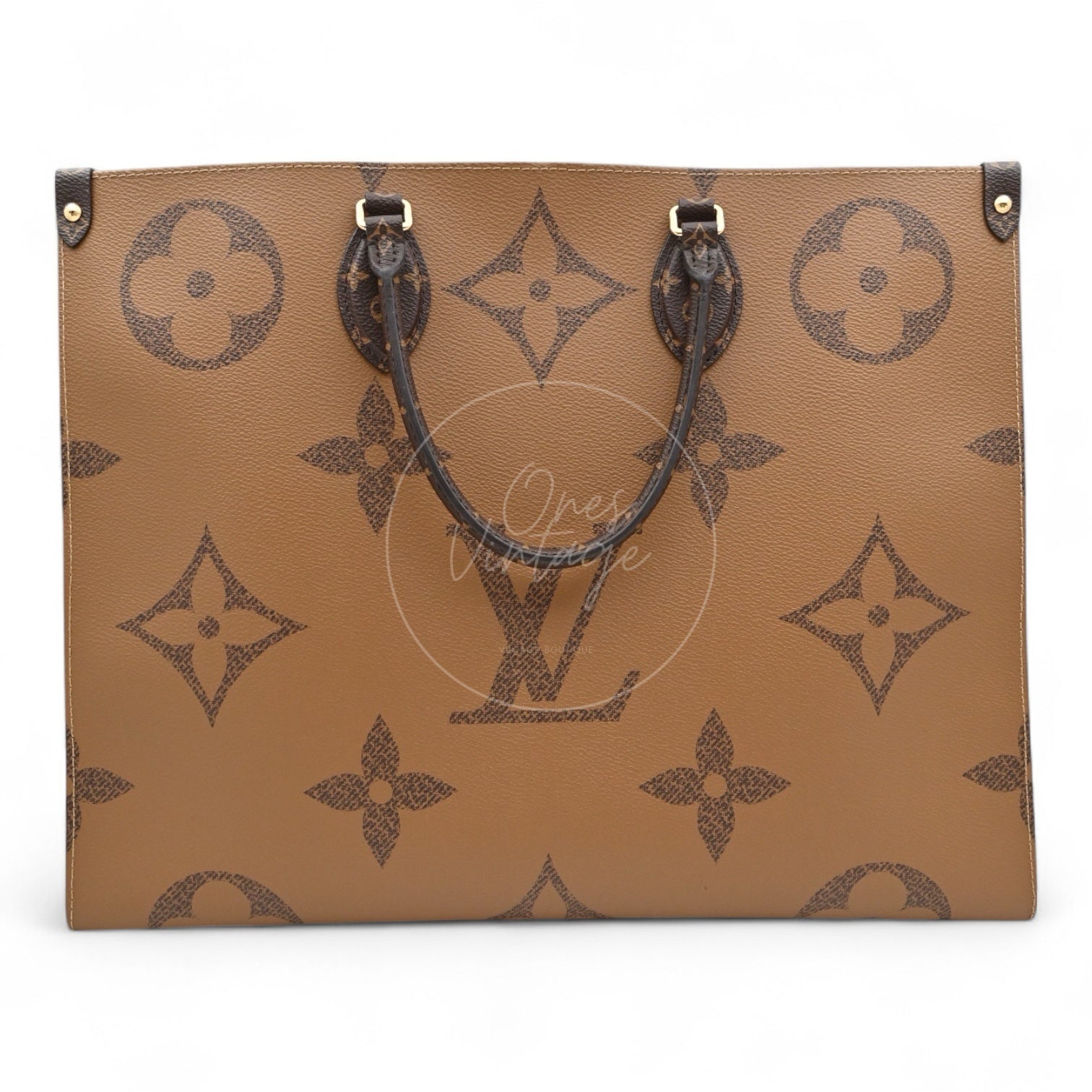 Louis Vuitton M45320 OnTheGo GM&Monogram 2Way Bag Brown