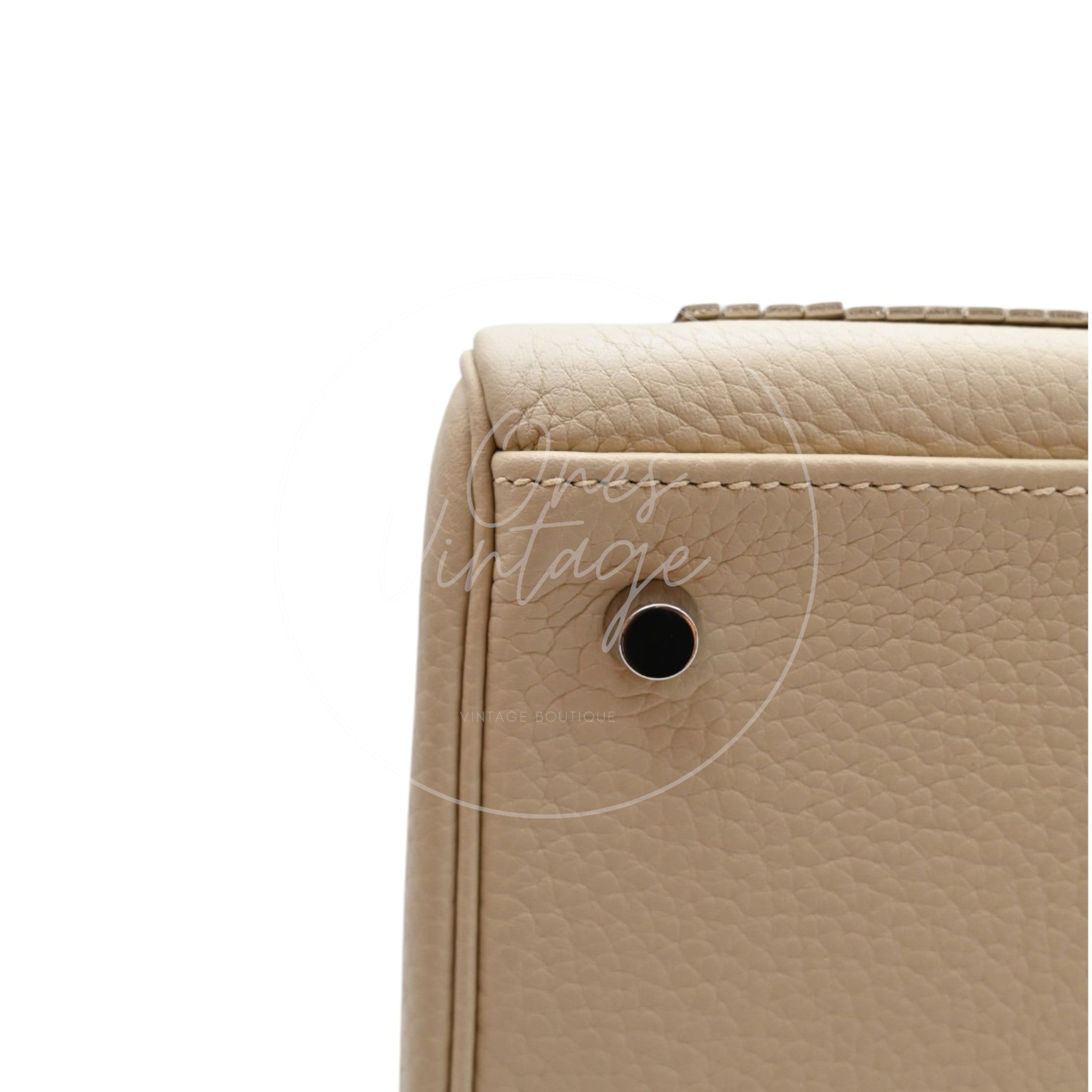 Hermes Kelly Shoulder Fringe PHW 3C Parchemin Square M deposit link