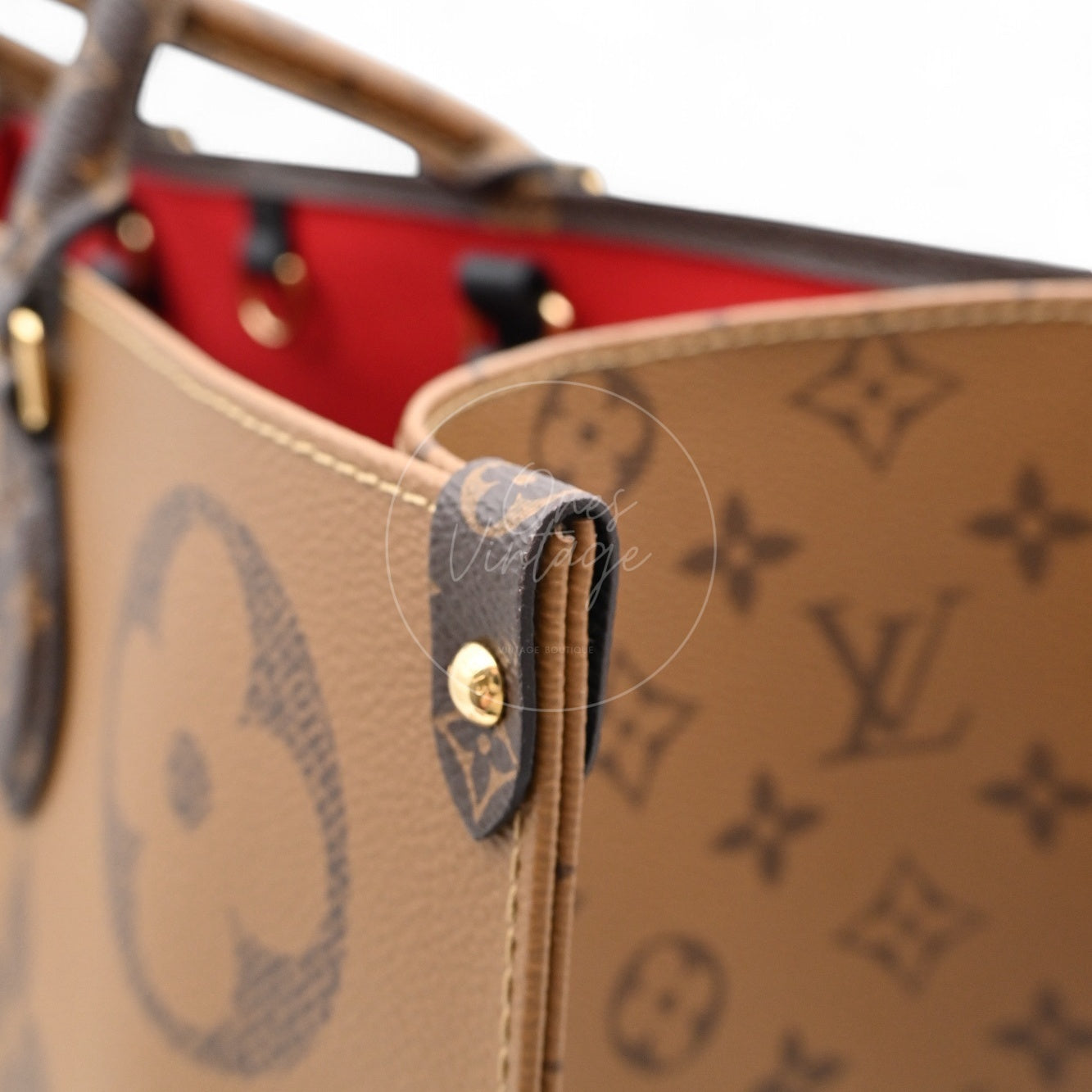 Louis Vuitton M45320 OnTheGo GM&Monogram 2Way Bag Brown