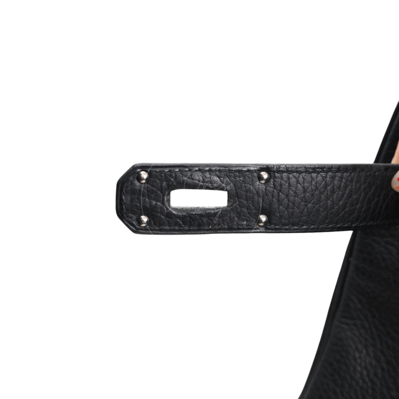 Hermes Shoulder Birkin PHW Black Square H