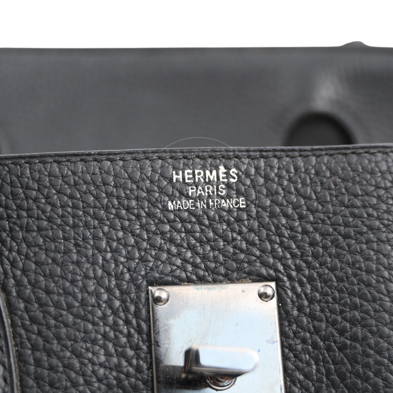 Hermes Shoulder Birkin PHW Black Square H