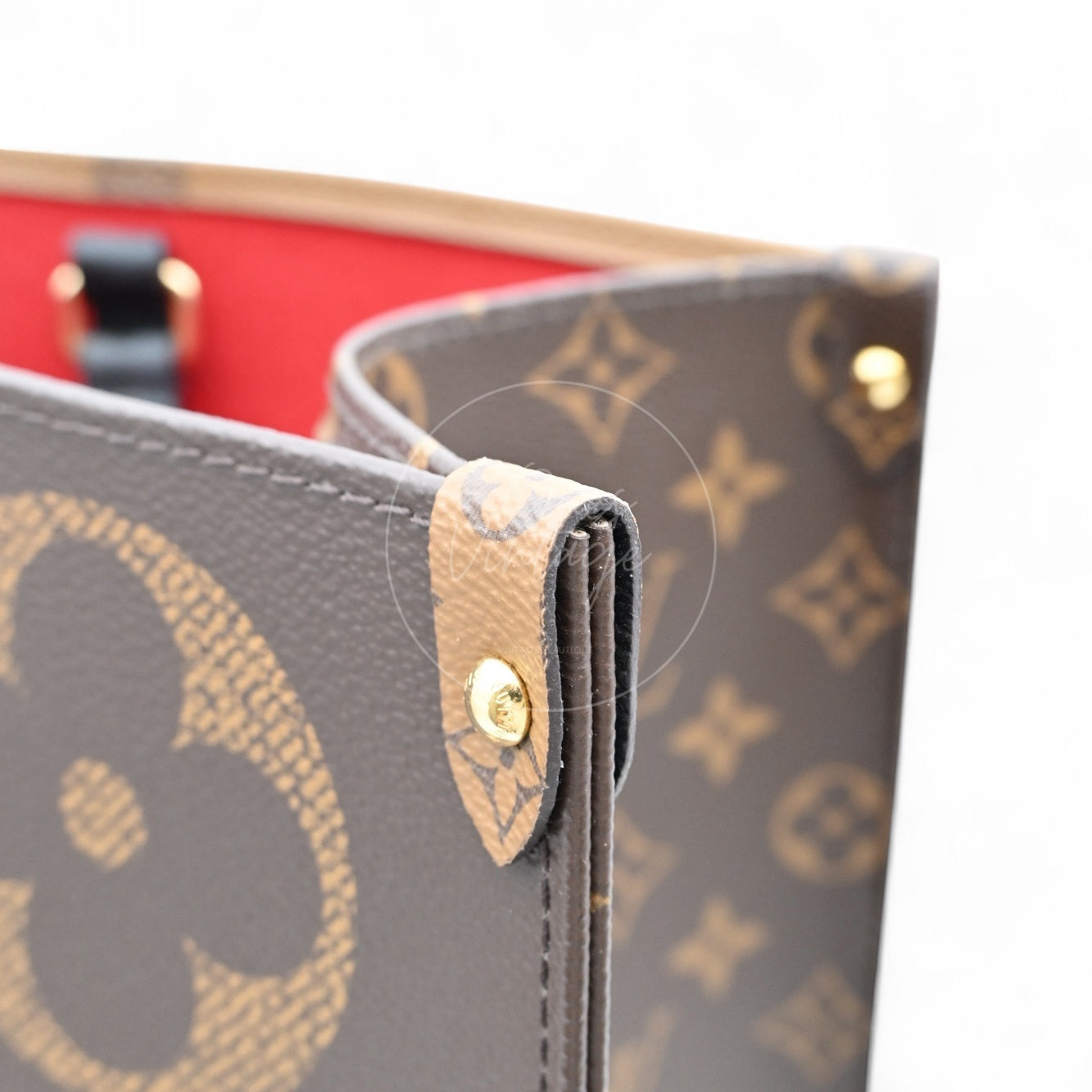 Louis Vuitton M45320 OnTheGo GM&Monogram 2Way Bag Brown
