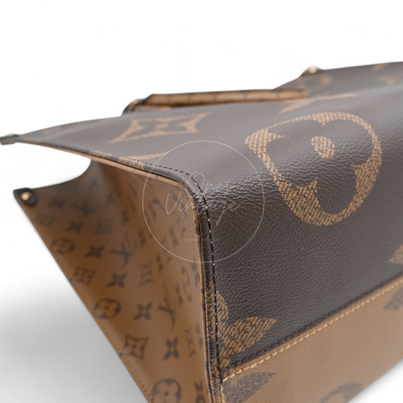 Louis Vuitton M45320 OnTheGo GM&Monogram 2Way Bag Brown