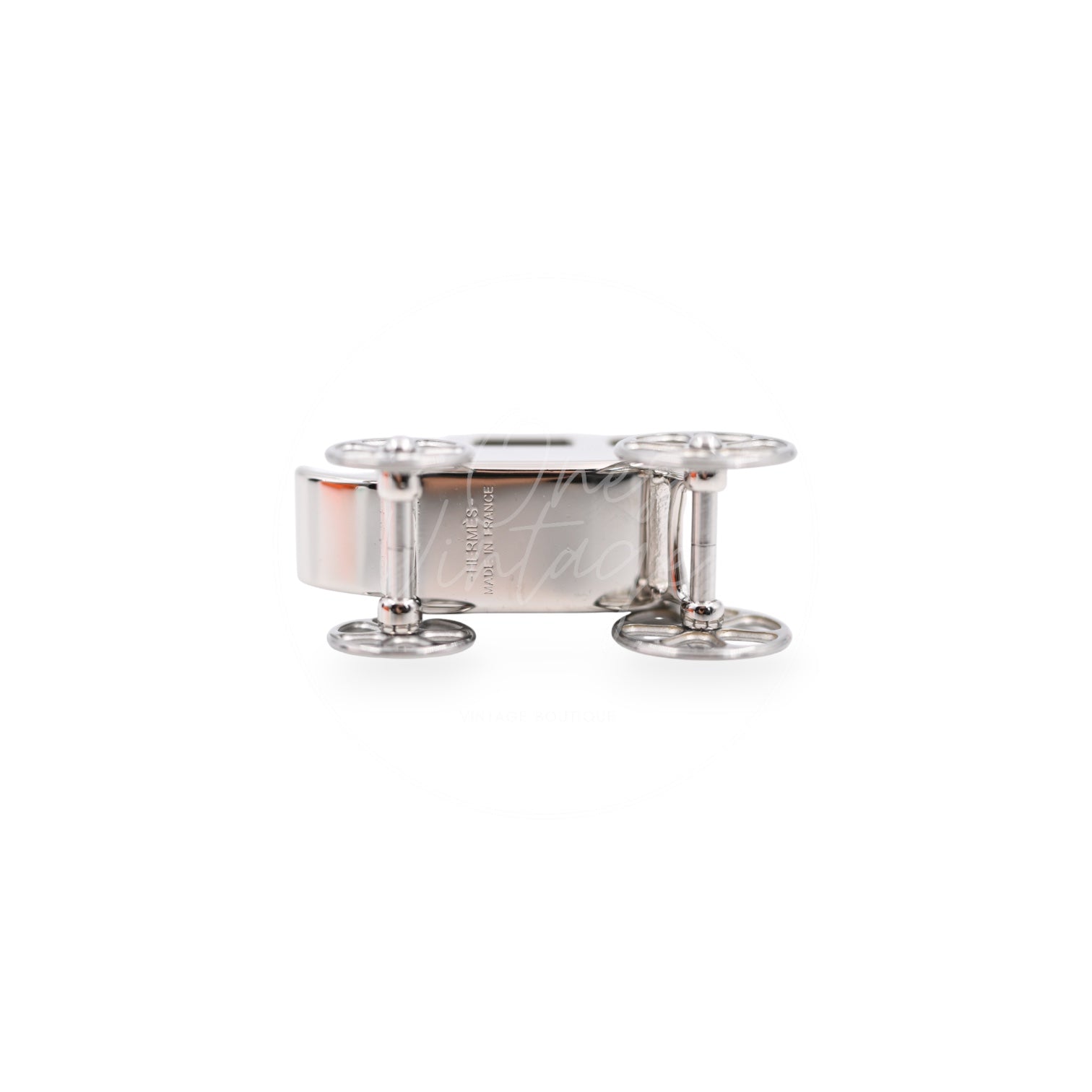 Hermes Hermes Silver and Palladium Caleche Carriage Curiosite Curiosity Charm Pendant