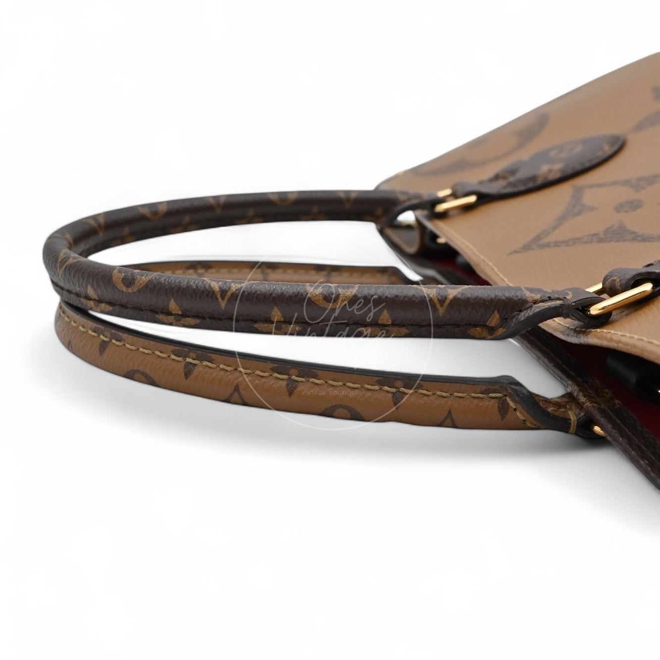 Louis Vuitton M45320 OnTheGo GM&Monogram 2Way Bag Brown