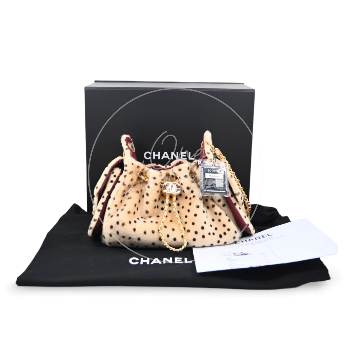 Chanel 25 Bag Mini Pony Hair Cheetah GHW Beige Black Series U9