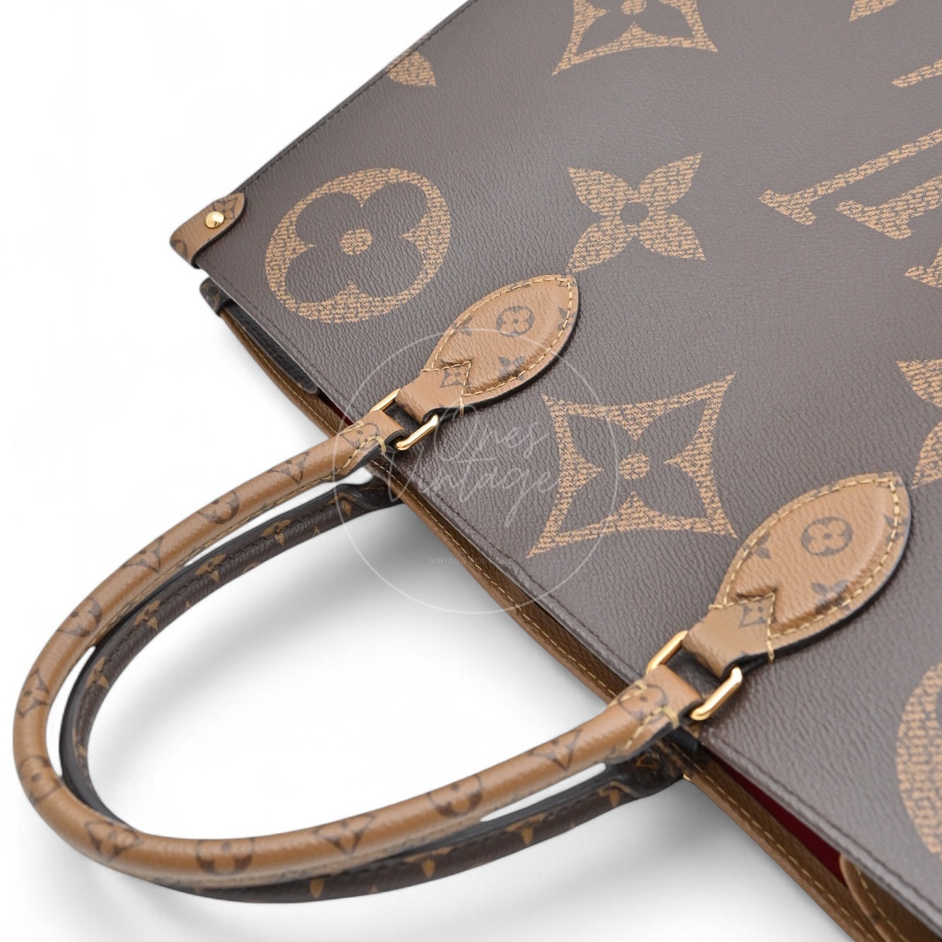 Louis Vuitton M45320 OnTheGo GM&Monogram 2Way Bag Brown