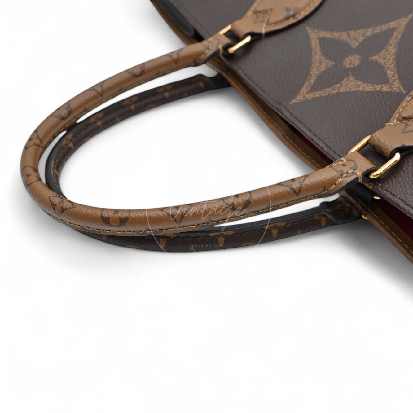 Louis Vuitton M45320 OnTheGo GM&Monogram 2Way Bag Brown