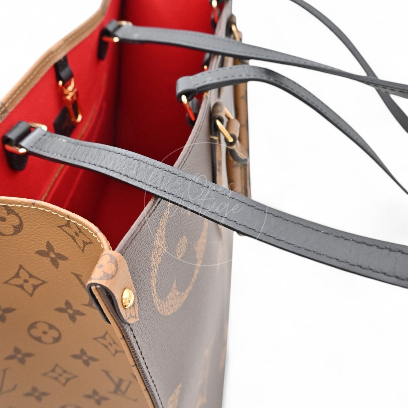 Louis Vuitton M45320 OnTheGo GM&Monogram 2Way Bag Brown