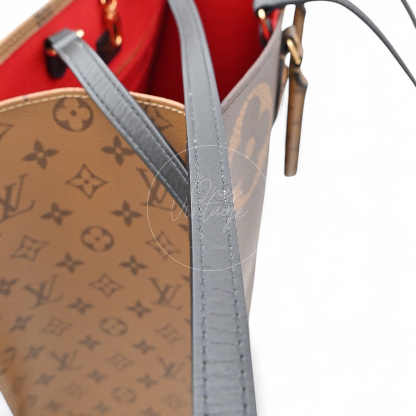 Louis Vuitton M45320 OnTheGo GM&Monogram 2Way Bag Brown