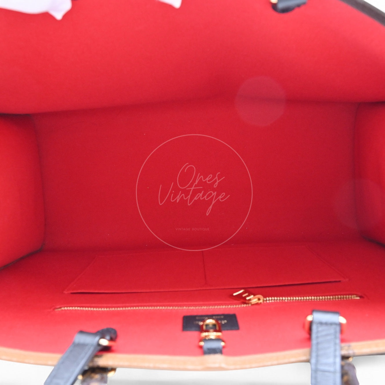 Louis Vuitton M45320 OnTheGo GM&Monogram 2Way Bag Brown