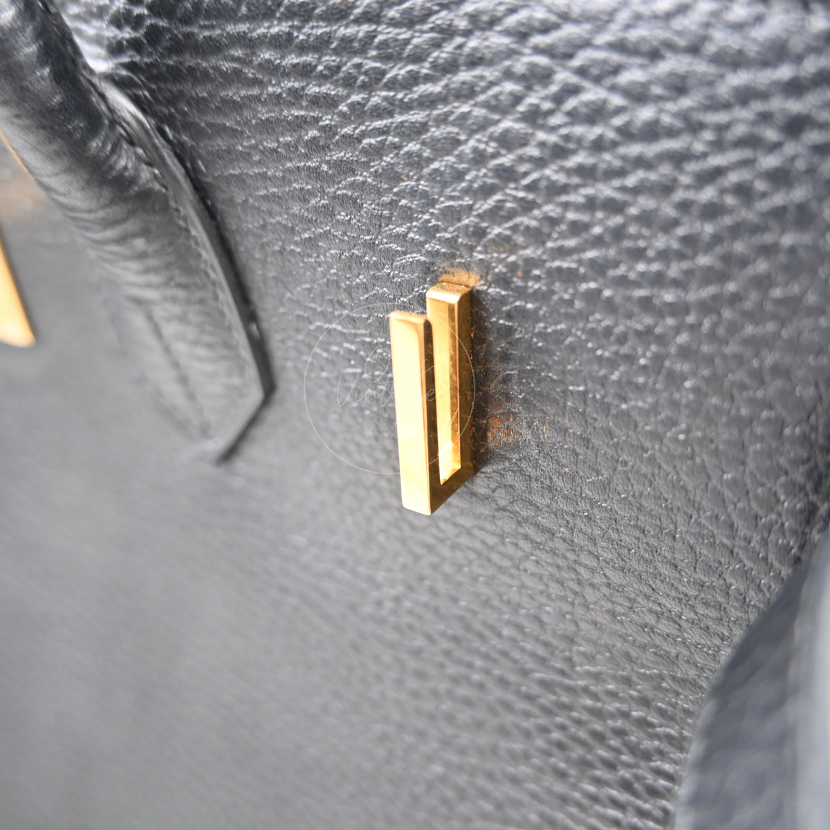 Hermès Togo Birkin 35 Black GHW Square G