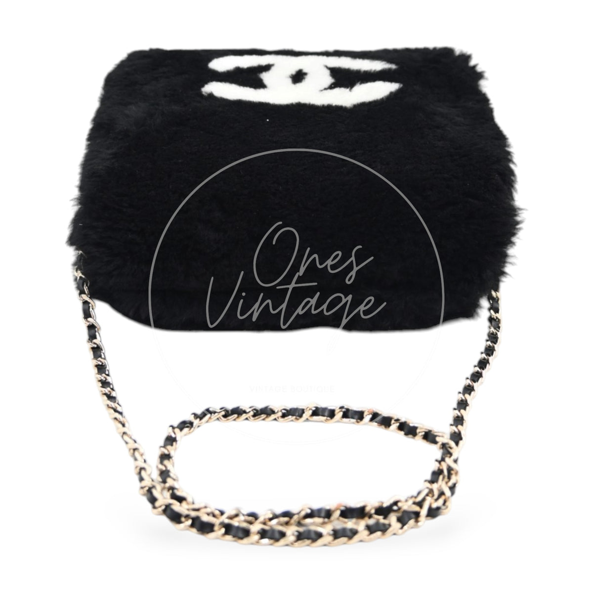 Chanel Coco Neige 25N Shearling Lambskin Muff Bag Series U3