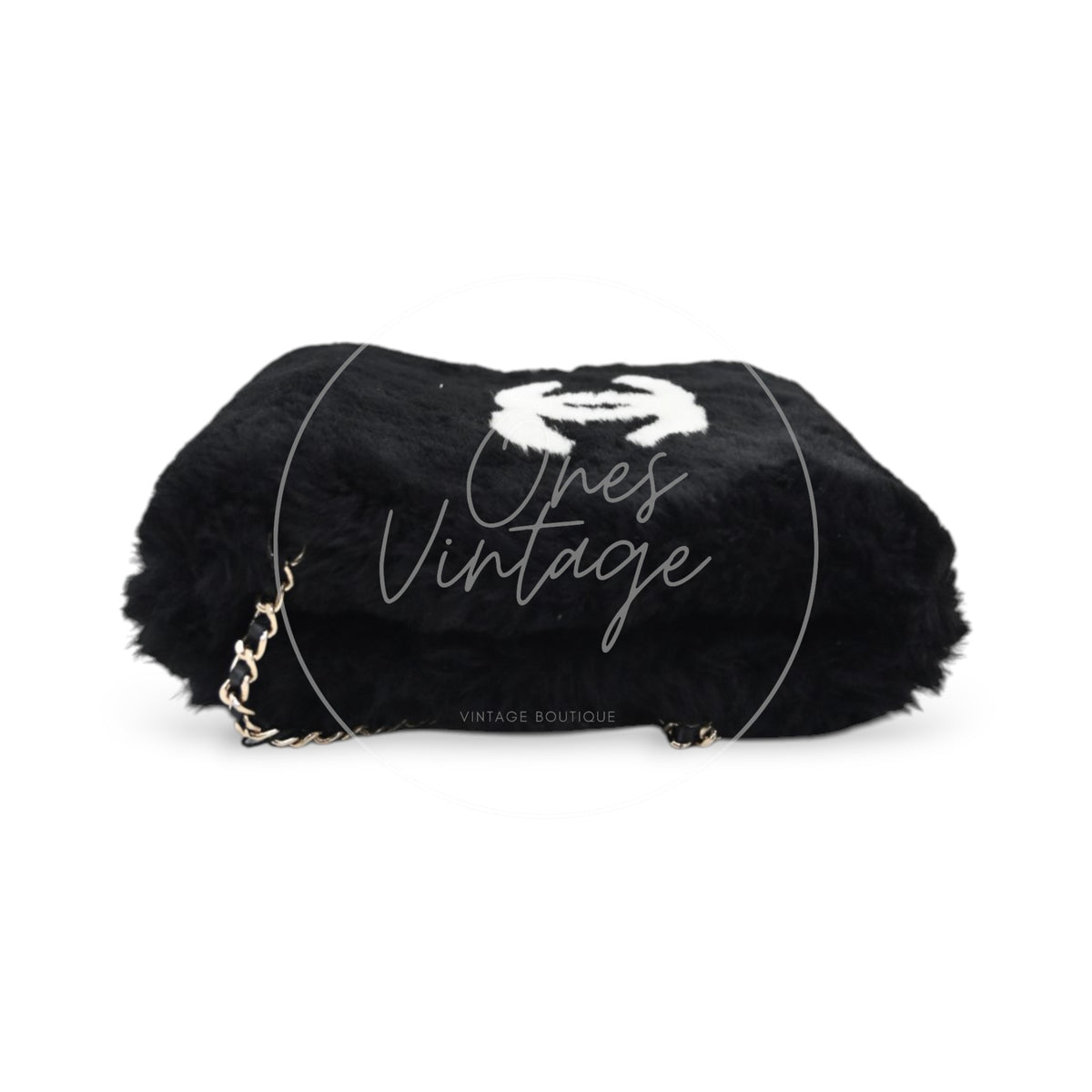 Chanel Coco Neige 25N Shearling Lambskin Muff Bag Series U3