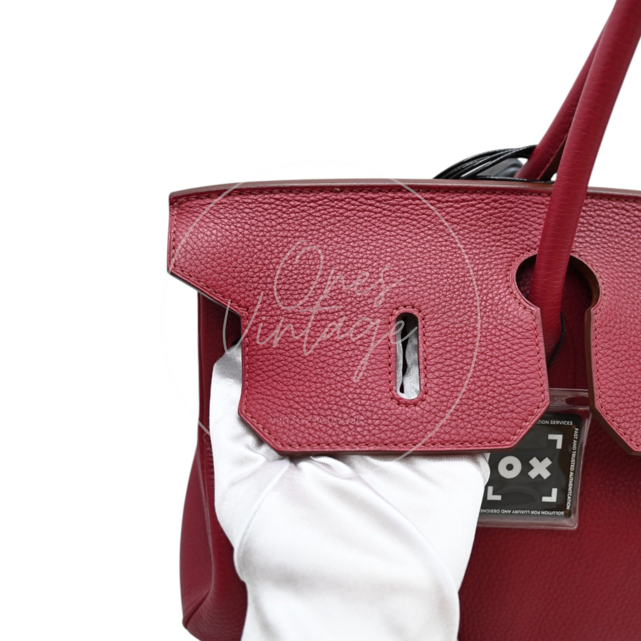 Hermès JPG Shoulder Birkin 42 PHW Rubis Square O