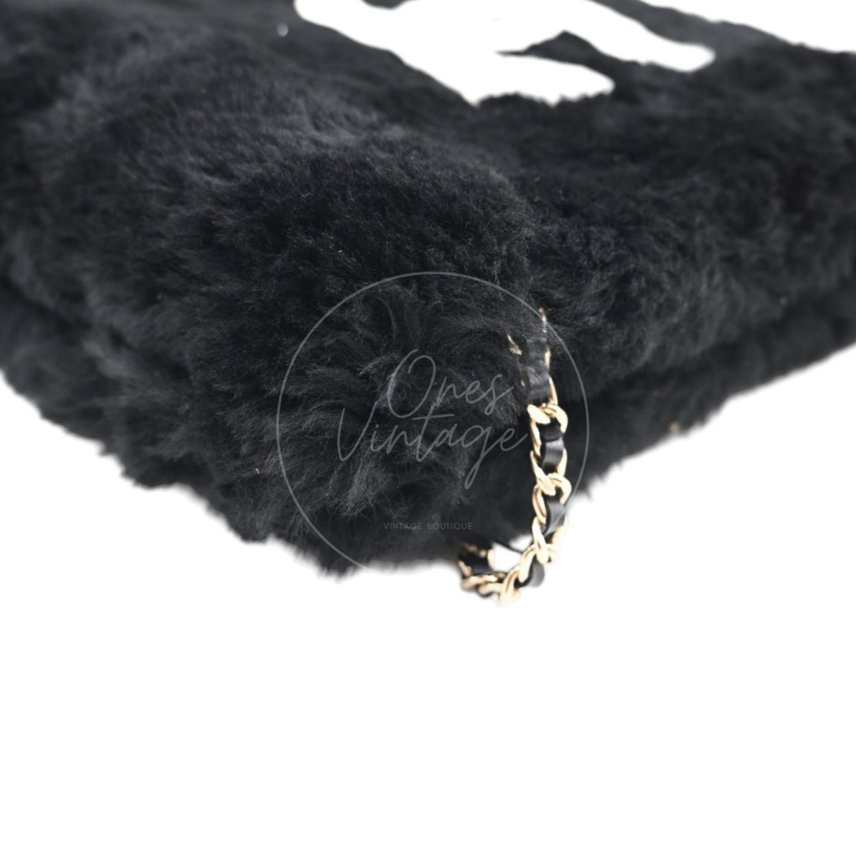 Chanel Coco Neige 25N Shearling Lambskin Muff Bag Series U3
