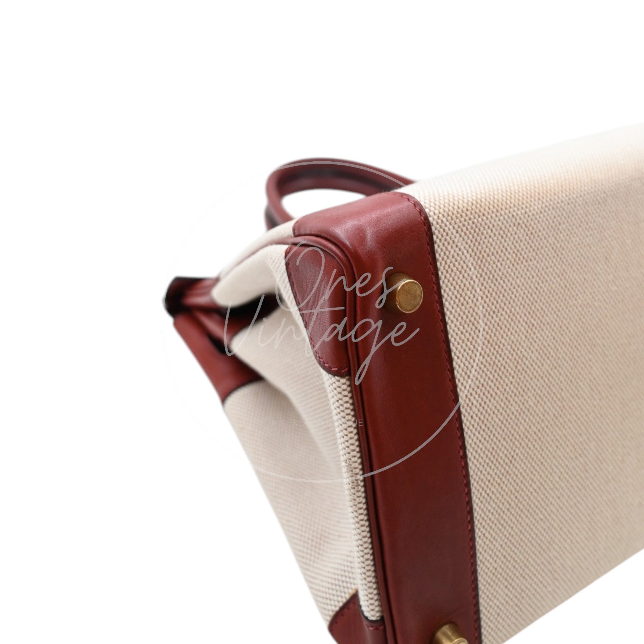 Hermes Birkin 30 Rouge H Swift Toile GHW Square F