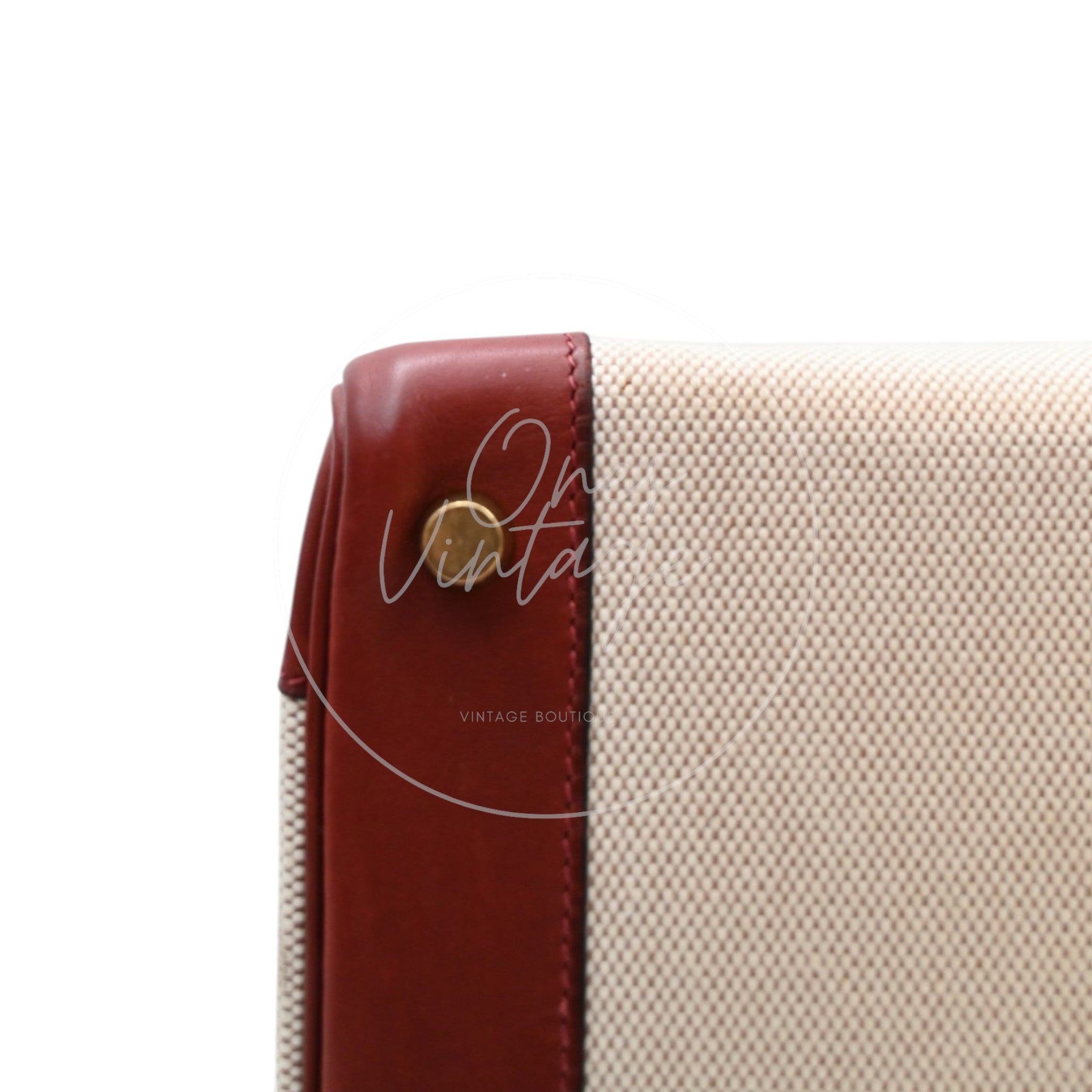 Hermes Birkin 30 Rouge H Swift Toile GHW Square F
