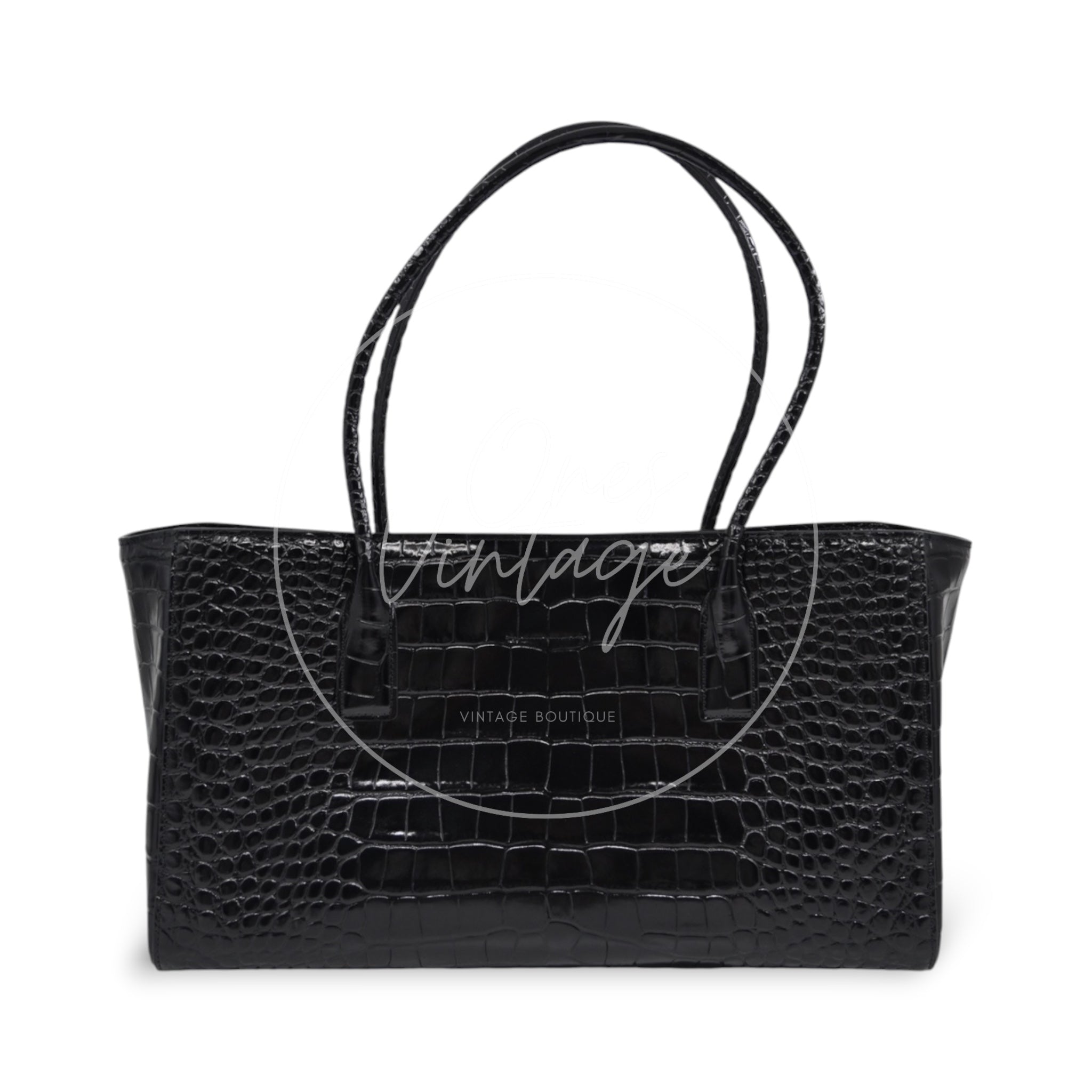 Chanel Cerf Tote Bag Black Calfskin GHW Black Red Series GJ