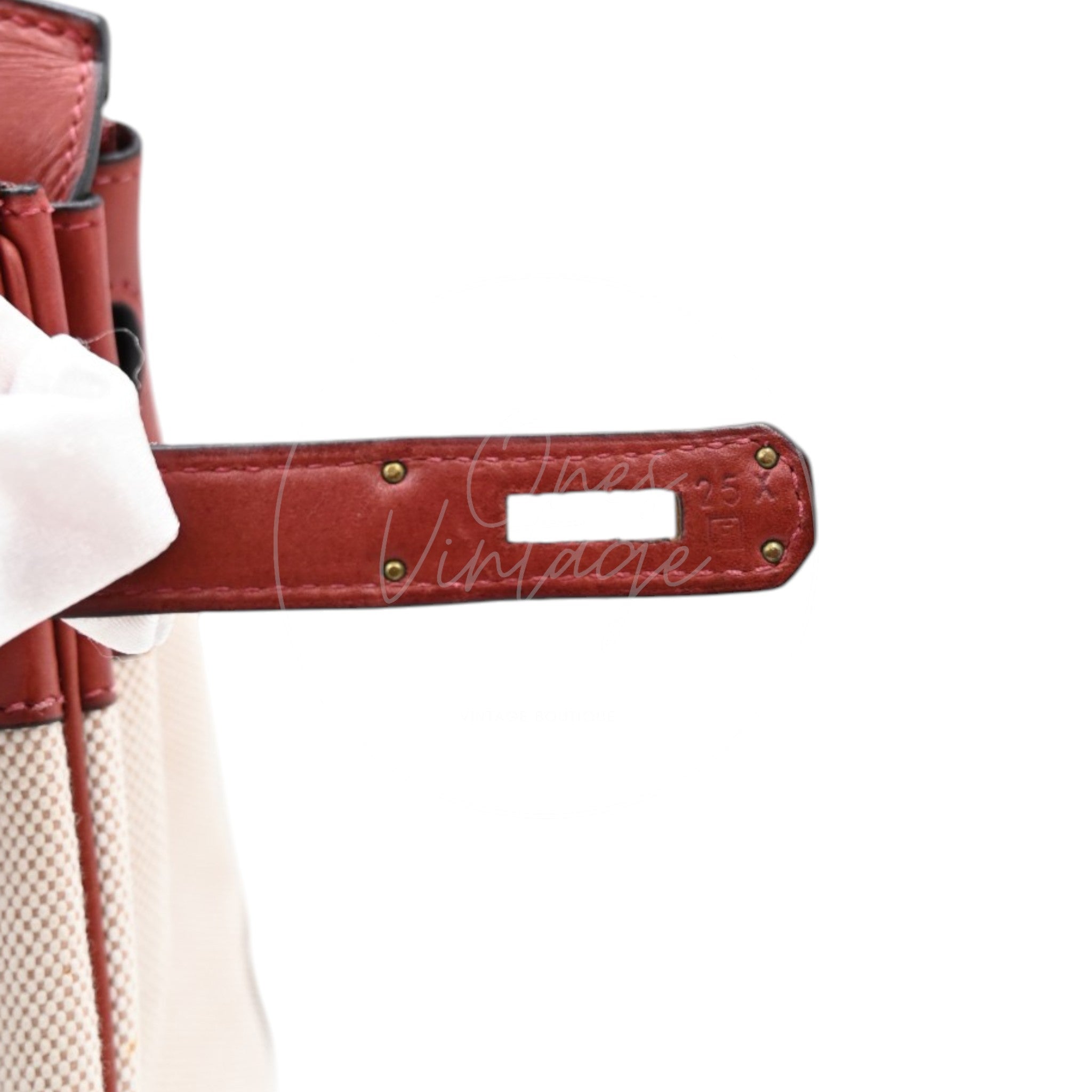 Hermes Birkin 30 Rouge H Swift Toile GHW Square F