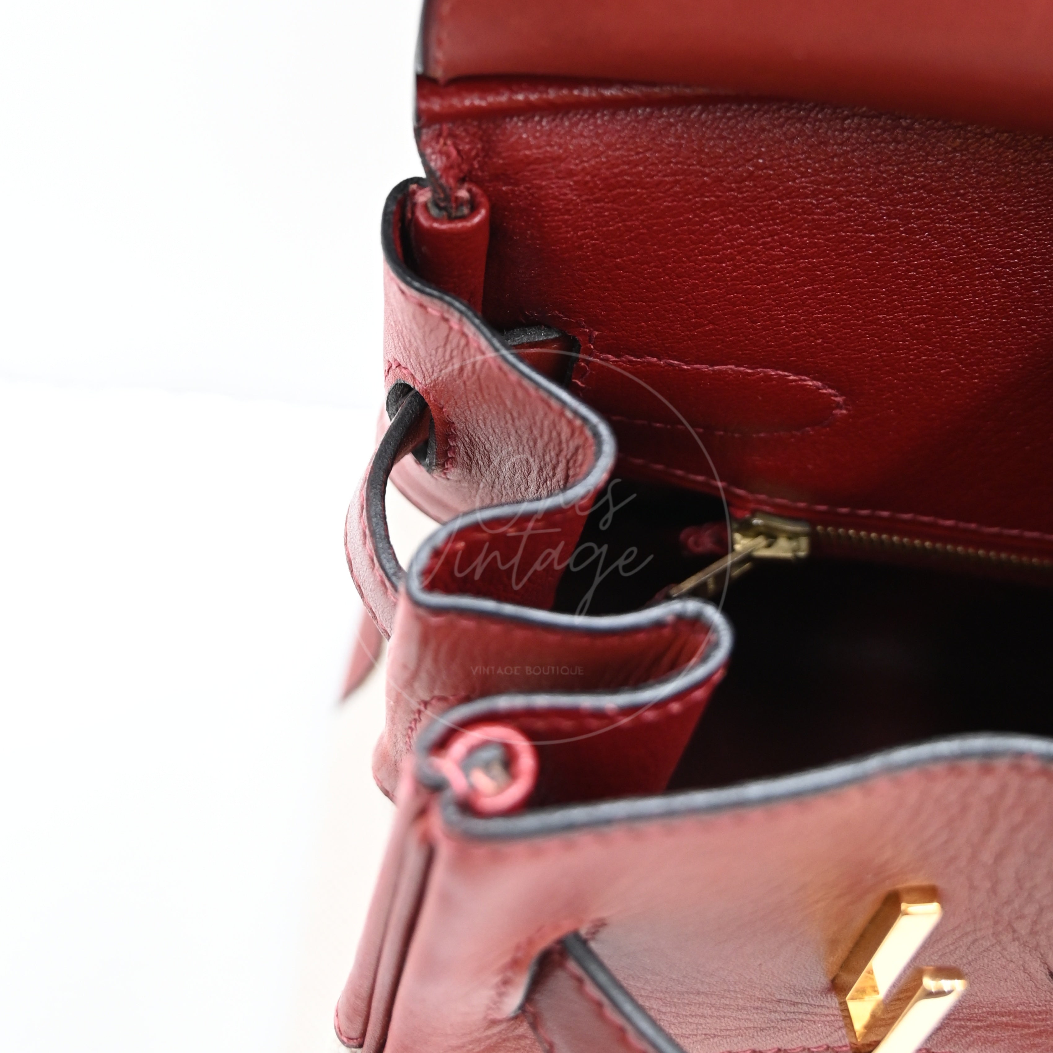 Hermes Birkin 30 Rouge H Swift Toile GHW Square F