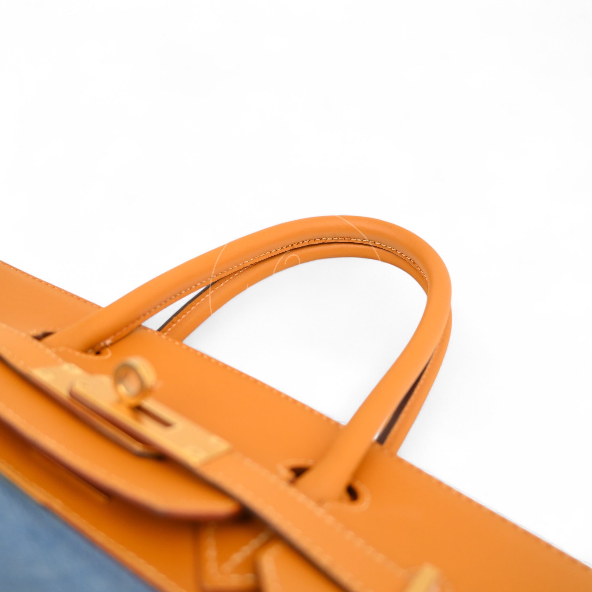 Hermes Birkin 30 Swift Denim Jean GHW Beige Square I