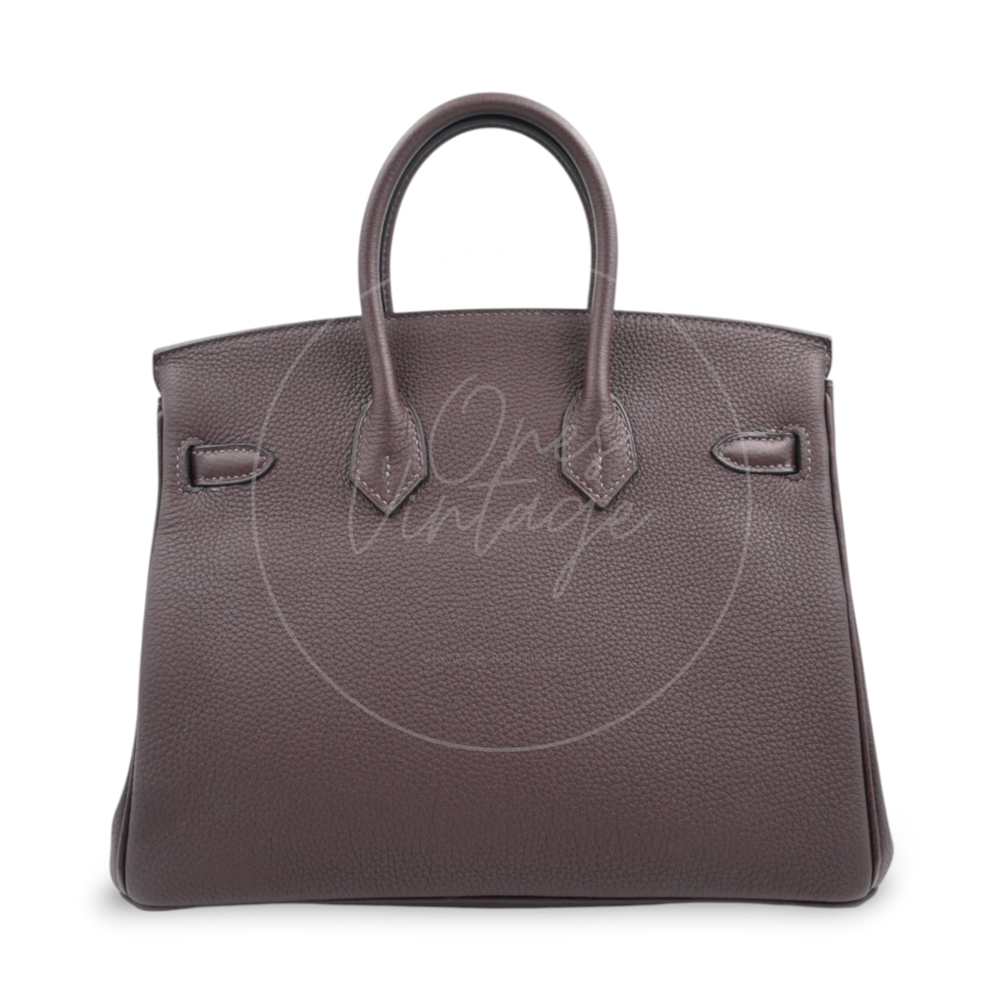 Hermes Birkin 25 Togo GHW Chocolate Stamp C