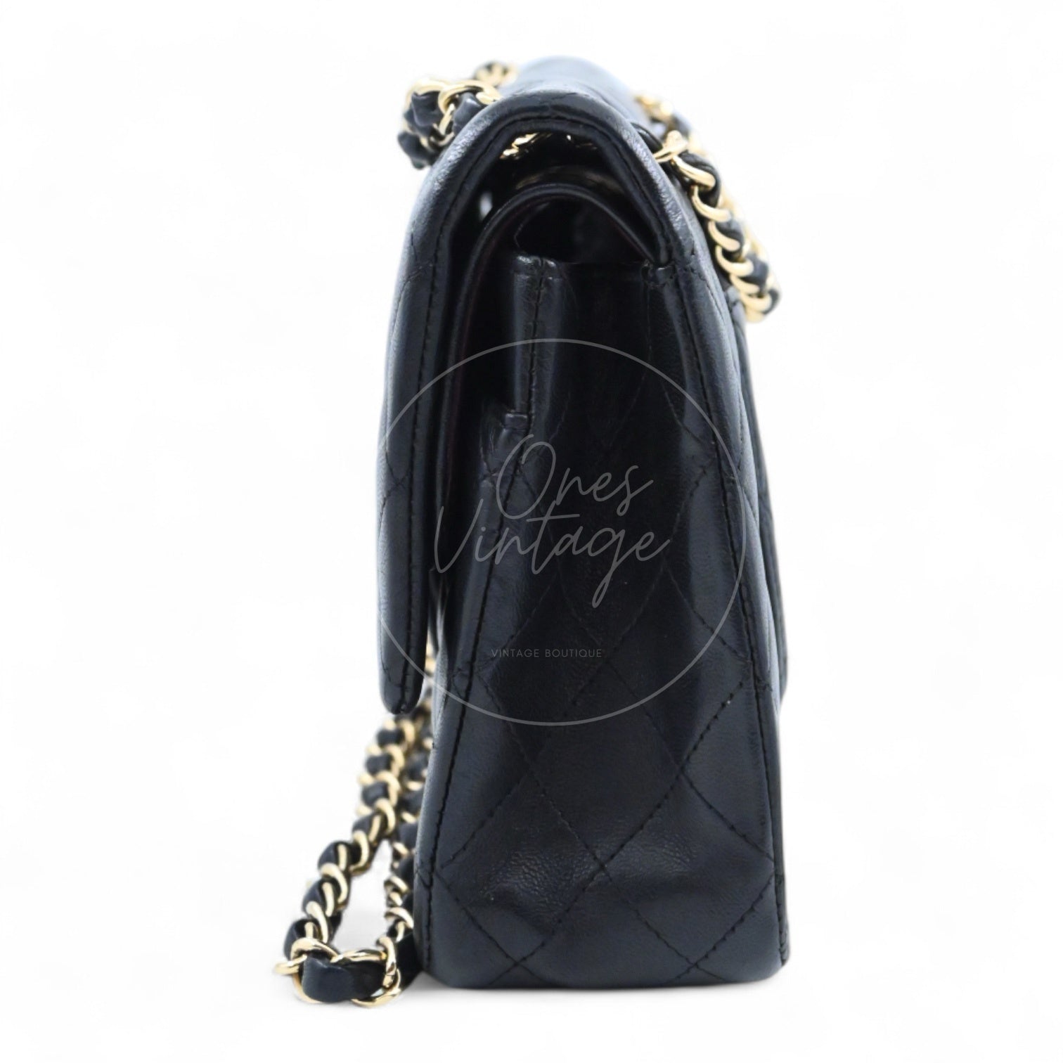 Chanel Classic Lambskin CF25 Bag GHW Black Series 13