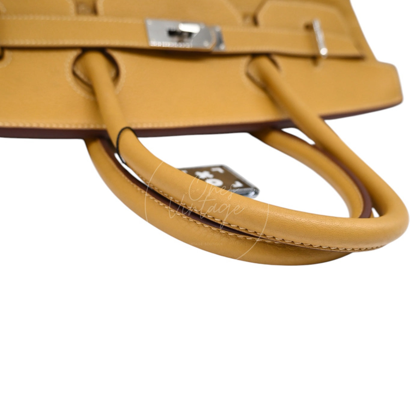 Hermes JPG Shoulder Birkin 42 Handbag PHW 2C Curry Square L