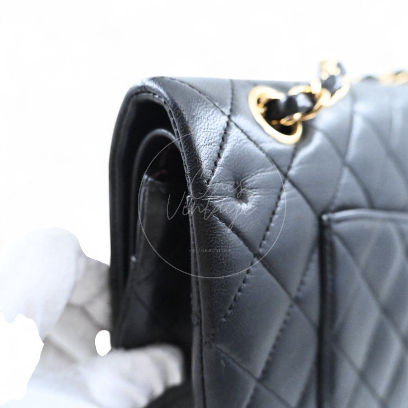 Chanel Classic Lambskin CF25 Bag GHW Black Series 13
