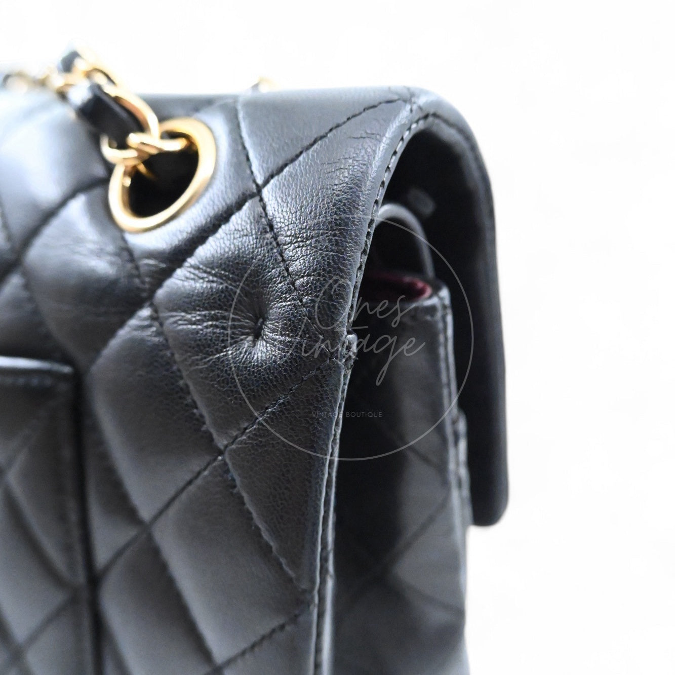 Chanel Classic Lambskin CF25 Bag GHW Black Series 13