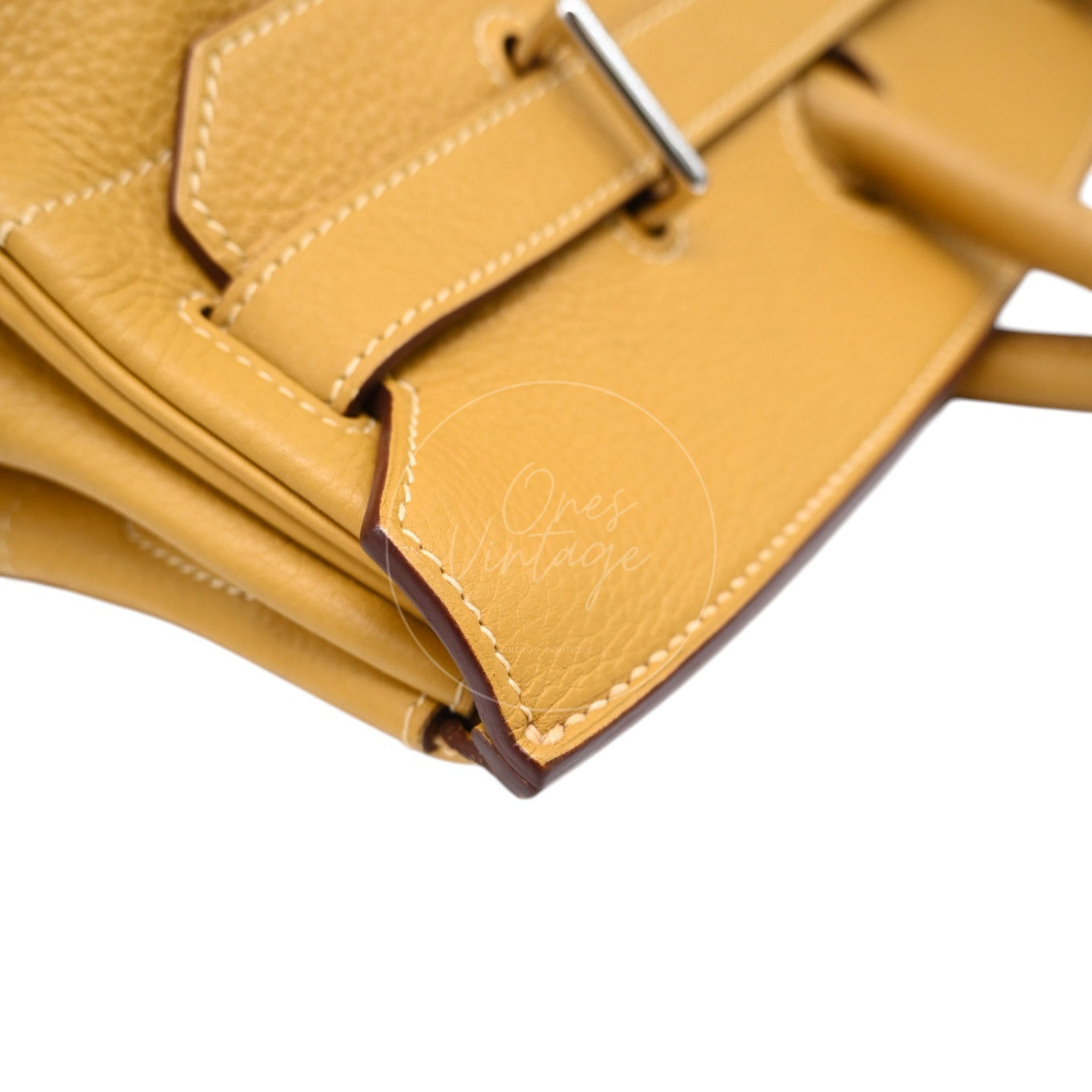 Hermes JPG Shoulder Birkin 42 Handbag PHW 2C Curry Square L